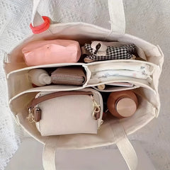Casual Canvas Large Capacity Multi Tote Handbag Layer Versatile Crossbody Bag Mssza