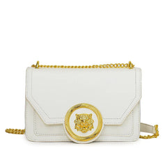 Casual Chain Shoulder Bag Trend Leather Crossbody Small Square Bag Ladies Handbag Mssza