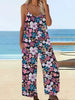Casual Chic Bohemian Printed Plus Size Pocket Jumpsuit Rompers Mssza