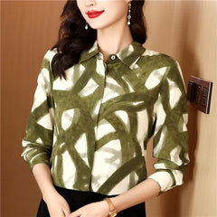 Casual Chic Single Breasted Turn-down Collar Shirt Mssza