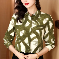 Casual Chic Single Breasted Turn-down Collar Shirt Mssza