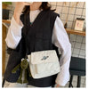 Casual Collage Student Messenger Small Bag Canvas Shoulder Crossbody Bag Mssza