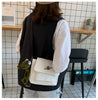 Casual Collage Student Messenger Small Bag Canvas Shoulder Crossbody Bag Mssza
