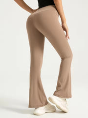 Casual Comfortable High Waisted Yoga Flared Pants Mssza