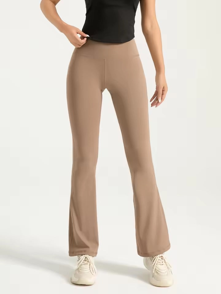 Casual Comfortable High Waisted Yoga Flared Pants Mssza