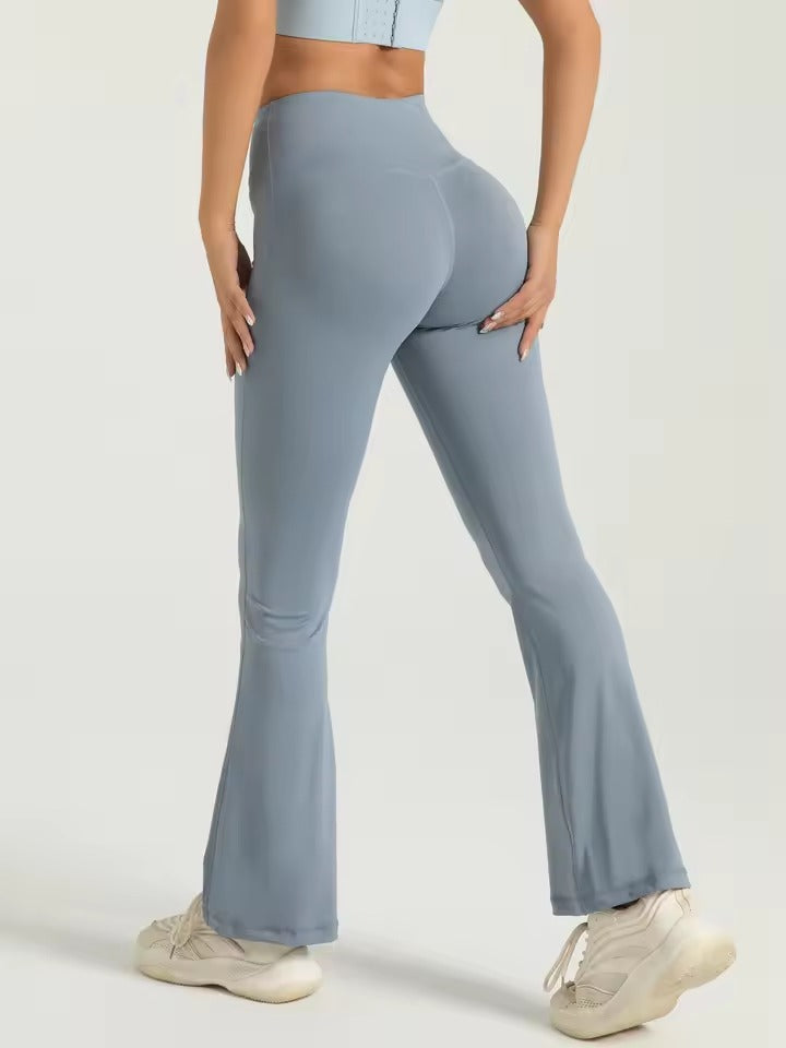 Casual Comfortable High Waisted Yoga Flared Pants Mssza