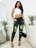 Casual Comfortable Knit Ripped High Stretch Skinny Denim Pencil Jeans Mssza