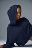 Casual Comfortable Short Waist Hooded Sweatshirt And Pant Two-piece Set Mssza