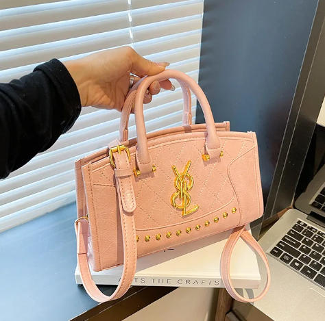 Casual Convertible Shoulder Top Handle Tote Stitched Panels Commuter Essentials Solid Quilted Crossbody Bag Mssza