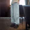Casual Cool-Touch Parachute Lightweight Elastic Waist Joggers Pants Street Cargo Loose Fit Trousers Mssza
