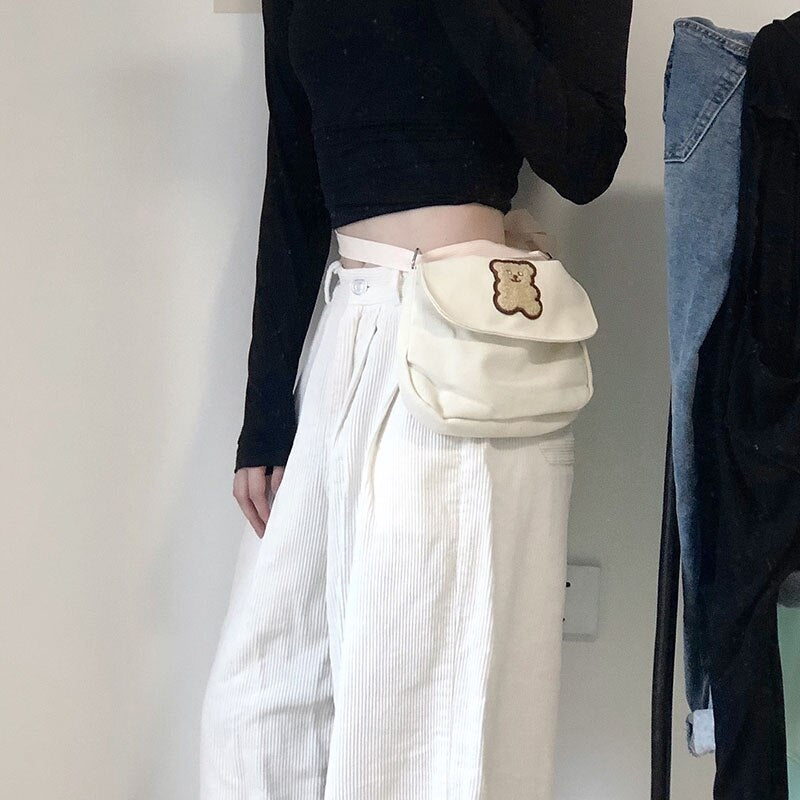Casual Corduroy High Waist Loose Straight Wide  Leg Pants Mssza