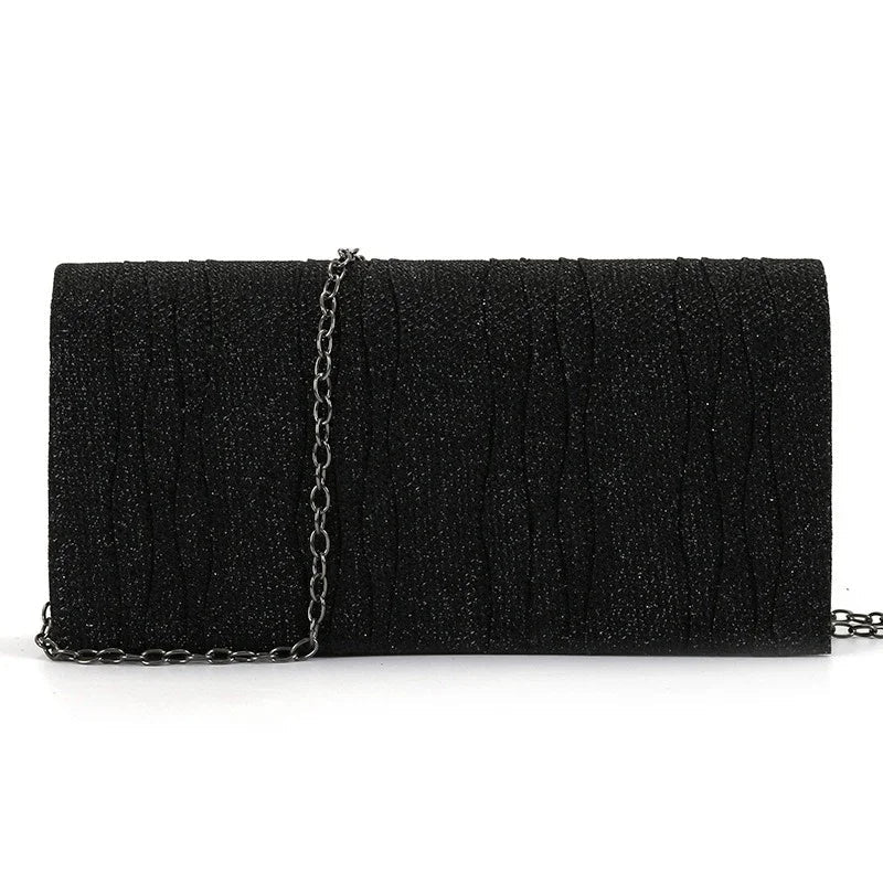 Casual Cosmetics Portable Storage Style Matching Dress Cheongsam Solid Color Sequins Dinner Clutch Bag Mssza