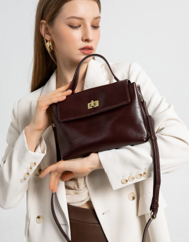 Casual Cowhide Genuine Soft Natural Cow Leather Crossbody Shoulder Tote Bag Mssza