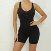 Cross Hip-lifting Halter Pocket Tight Shorts One-Piece Yoga Jumpsuits Mssza