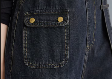 Casual Denim Overalls Big Size Baggy Cargo Pants Retro Straps Jeans Jumpsuits Mssza