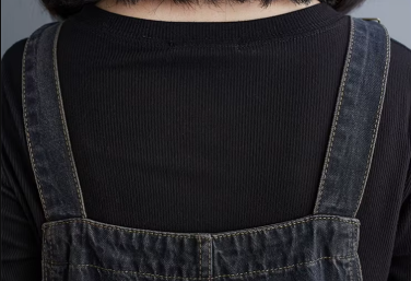 Casual Denim Overalls Big Size Baggy Cargo Pants Retro Straps Jeans Jumpsuits Mssza