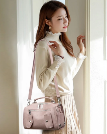 Casual Designer  High-quality Pu Leather Tote Crossbody Messenger Shoulder Bags Mssza
