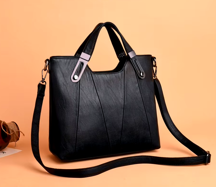 Casual Sequined Designer PU Leather Leisure Crossbody Shoulder Tote Bag Mssza
