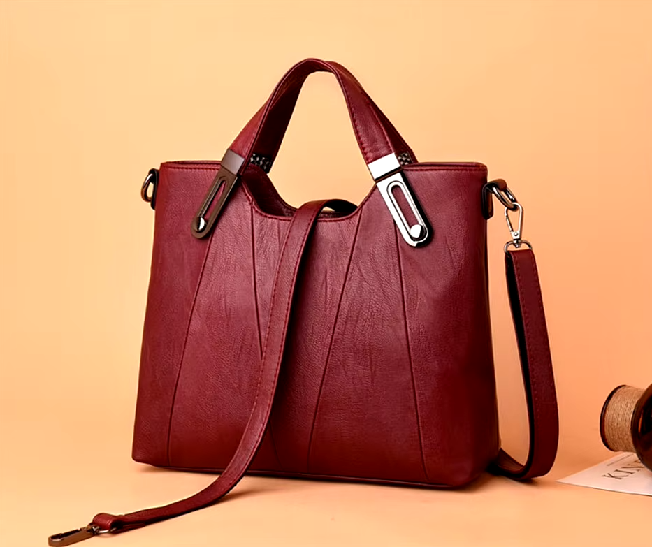 Casual Sequined Designer PU Leather Leisure Crossbody Shoulder Tote Bag Mssza