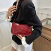 Casual Designer Retro Solid Color PU Leather Shoulder Underarm Hobos Bag Mssza