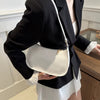 Casual Designer Retro Solid Color PU Leather Shoulder Underarm Hobos Bag Mssza