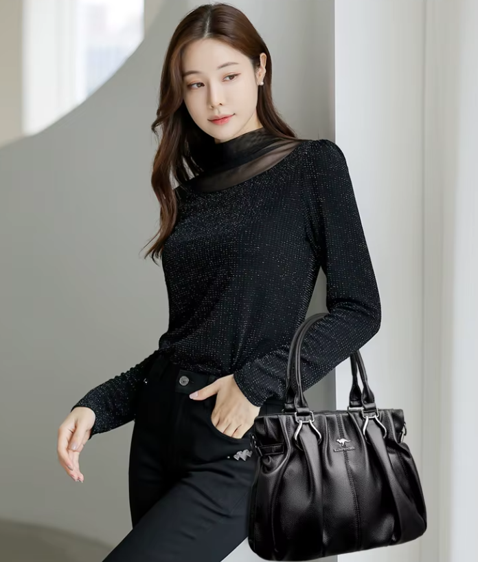 Casual Designer Soft Leather Commuting Genuine Hand Bags Mssza