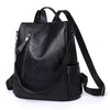 Casual Designer Soft Leather Vintage Packbag Travel College Shoulder Backpack Mssza
