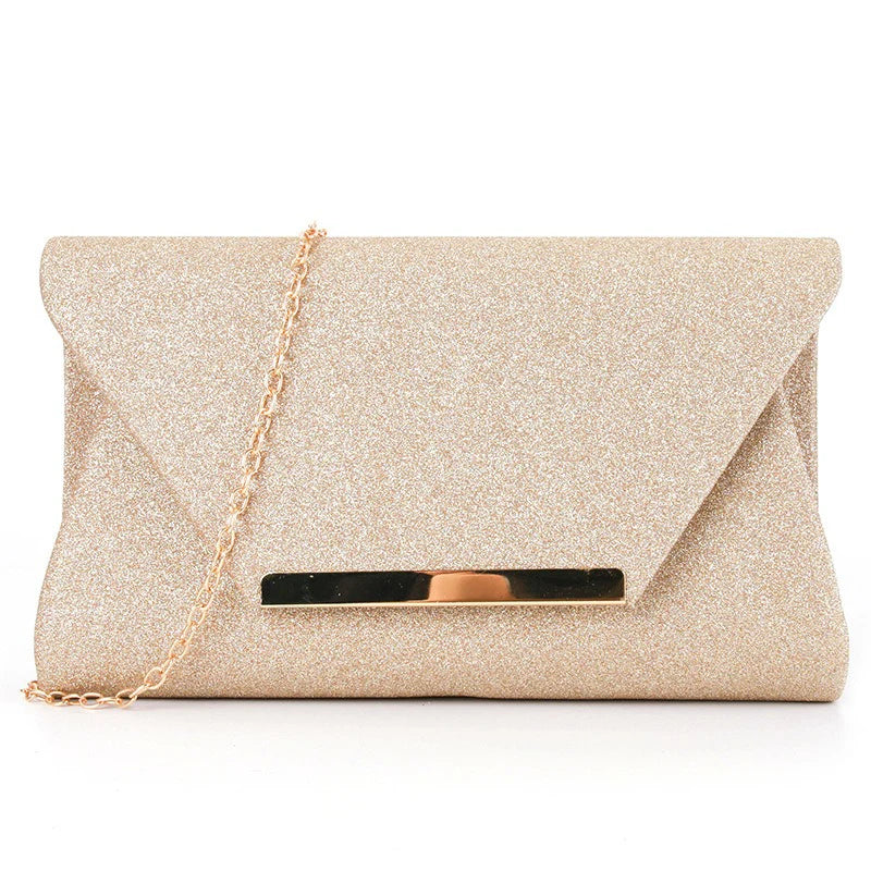 Casual Dinner Bride Metal Accessories Generous Hard Crossbody Clutch Bag Mssza