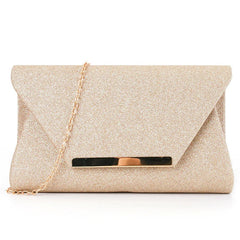 Casual Dinner Bride Metal Accessories Generous Hard Crossbody Clutch Bag Mssza