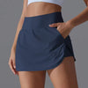 Casual Double Layer High Waist Stretch Athletic Workout Shorts Mssza