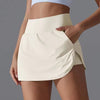 Casual Double Layer High Waist Stretch Athletic Workout Shorts Mssza
