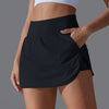 Casual Double Layer High Waist Stretch Athletic Workout Shorts Mssza