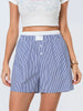 Casual Double Layered Elastic Waist Button Front Wide Shorts Mssza