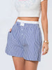 Casual Double Layered Elastic Waist Button Front Wide Shorts Mssza