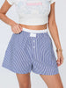 Casual Double Layered Elastic Waist Button Front Wide Shorts Mssza