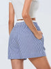 Casual Double Layered Elastic Waist Button Front Wide Shorts Mssza