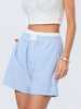 Casual Double Layered Elastic Waist Button Front Wide Shorts Mssza