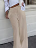 Casual Drawstring Boho Straight Simple Lazy Comfortable Pockets Leg Pants Mssza