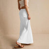 Casual Drawstring Low Waist A-Line Beach Style Bodycon Long Maxi Skirt Mssza