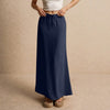 Casual Drawstring Low Waist A-Line Beach Style Bodycon Long Maxi Skirt Mssza