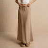 Casual Drawstring Low Waist A-Line Beach Style Bodycon Long Maxi Skirt Mssza