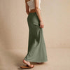 Casual Drawstring Low Waist A-Line Beach Style Bodycon Long Maxi Skirt Mssza