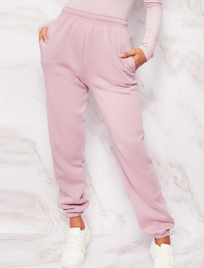 Casual Elastic Waist Sweatpants Mssza