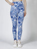 Elegant Printed Elastic Workout High Waist Fitness Leggings Mssza