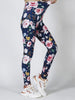 Elegant Flower Printed Elastic Workout High Waist Fitness Leggings Mssza