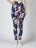 Elegant Flower Printed Elastic Workout High Waist Fitness Leggings Mssza
