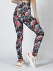 Casual Flower Printed Elastic Workout High Waist Fitness Leggings Mssza