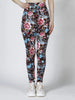 Casual Flower Printed Elastic Workout High Waist Fitness Leggings Mssza