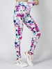 Casual Elastic Workout Flower Printed High Waist Fitness Leggings Mssza