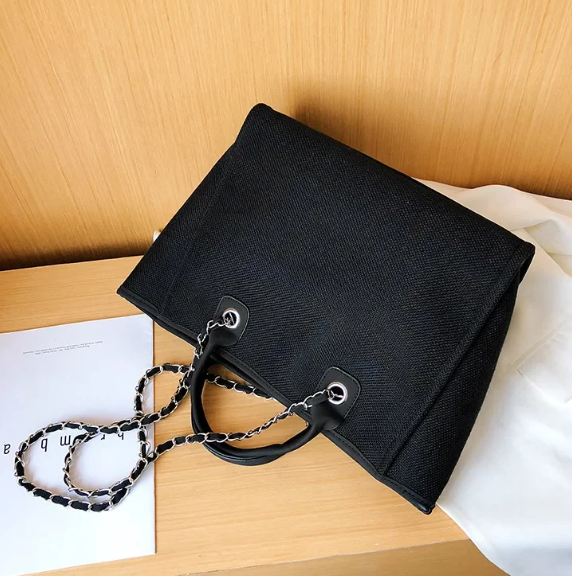 Casual Make Up Designer Large Capacity Shoulder Crossbody Chain Tote Bag Mssza